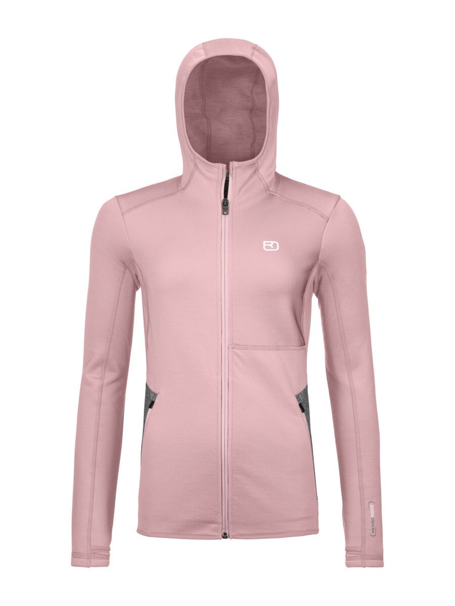 Ortovox Merino Fleece Hoody W, dawn rose - Bild 1