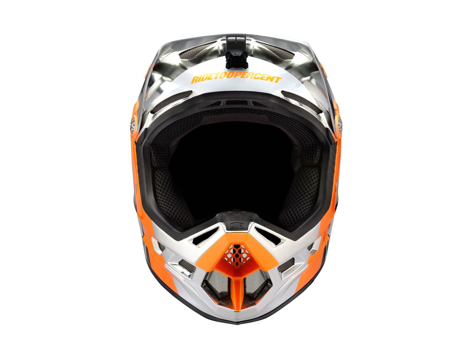 100% Aircraft DH Helmet Chrome Edition, R8 Chrome orange - Bild 3