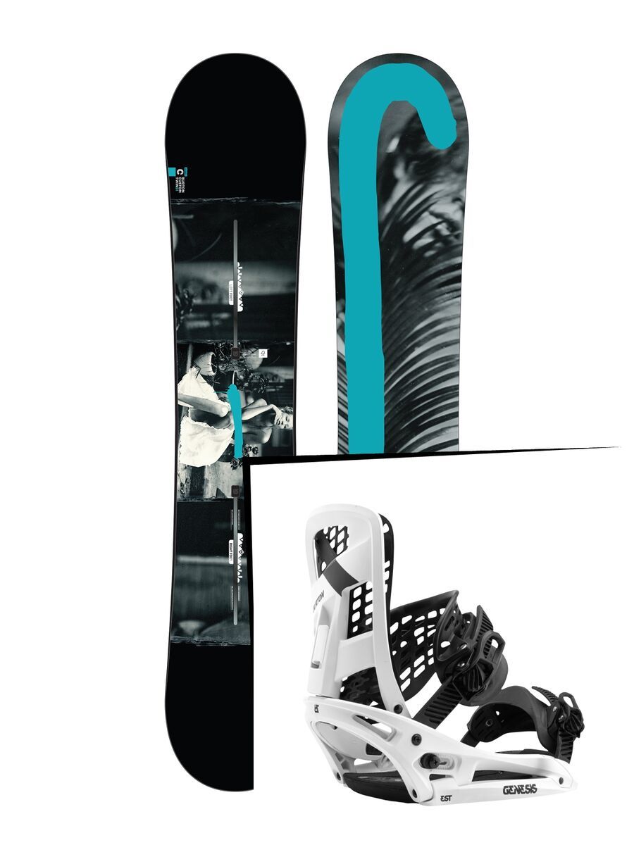 Set: Burton Custom Twin Flying V 2017 +  Genesis EST (1712784S) - Bild 1
