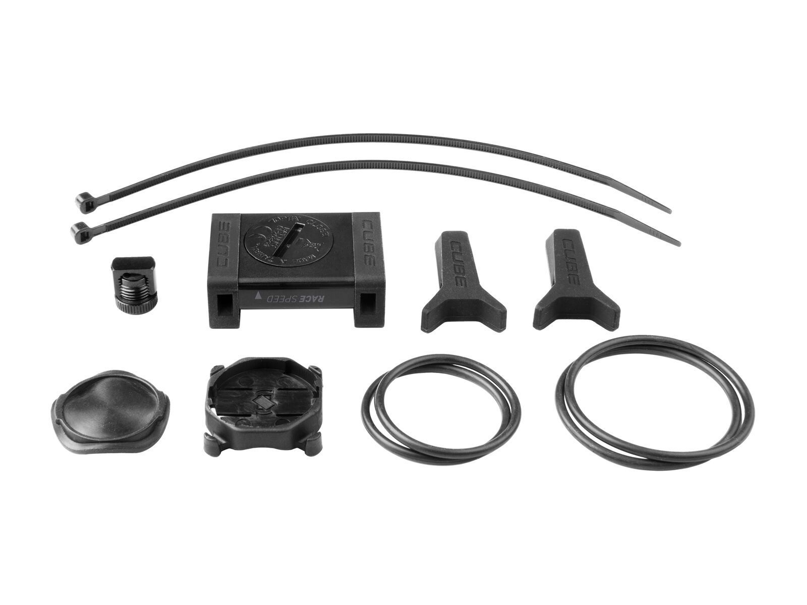 Cube Lenkerhalterset mit Sender Race, black - Bild 1