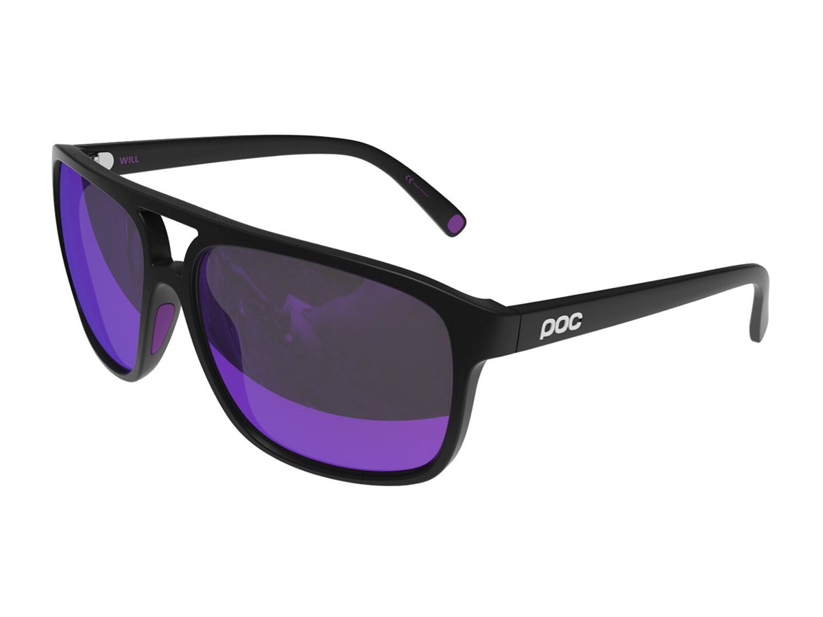 POC Will, uranium black/Lens: grey violet mirror - Bild 1
