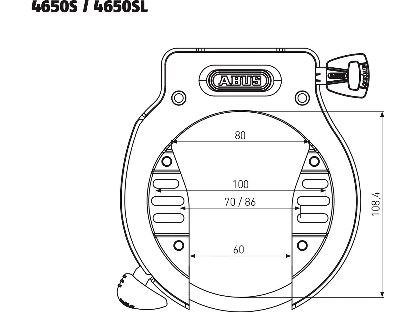 Abus Amparo 4650SL NR OE, black - Bild 2