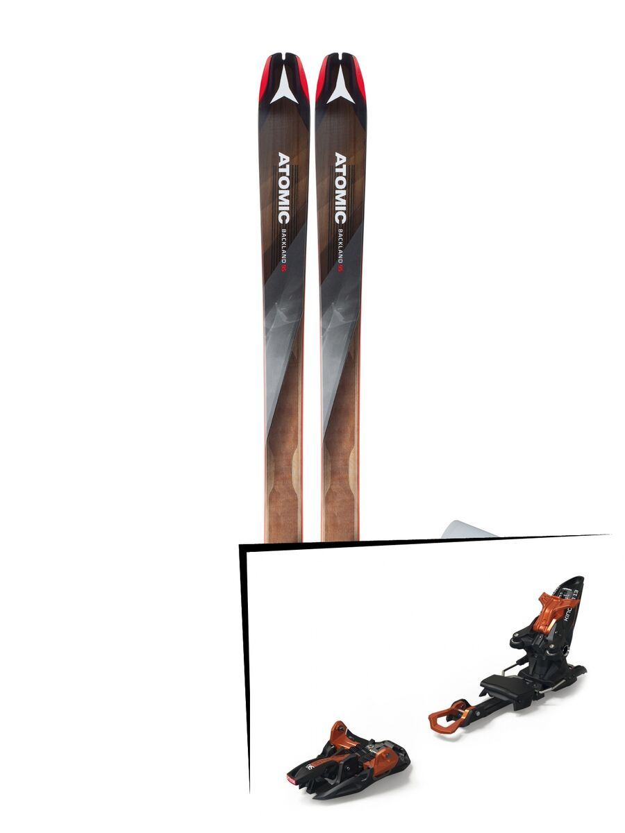 Set: Atomic Backland 95 + Hybrid Skin 95 2019 + Marker Kingpin 13 black/copper - Bild 1