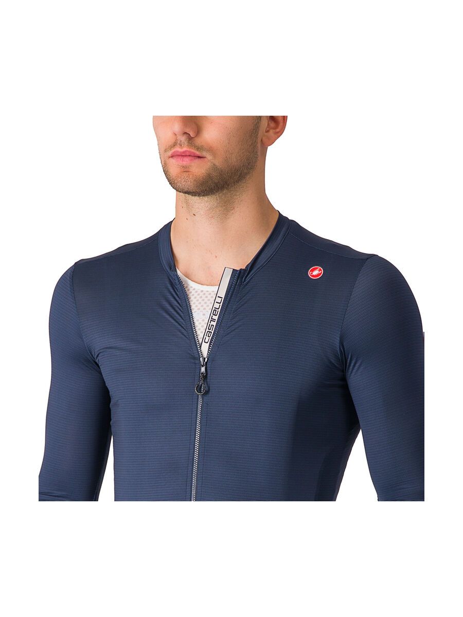 Castelli Espresso LS Jersey, belgian blue/silver moon - Bild 4
