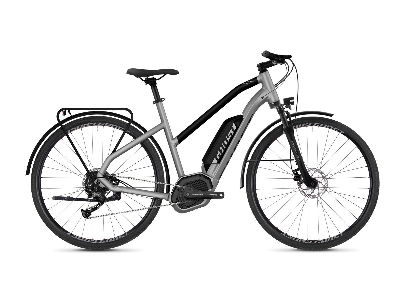 Ghost Hybride Square Trekking B1.8 W AL, palladium silver/night black - Bild 1