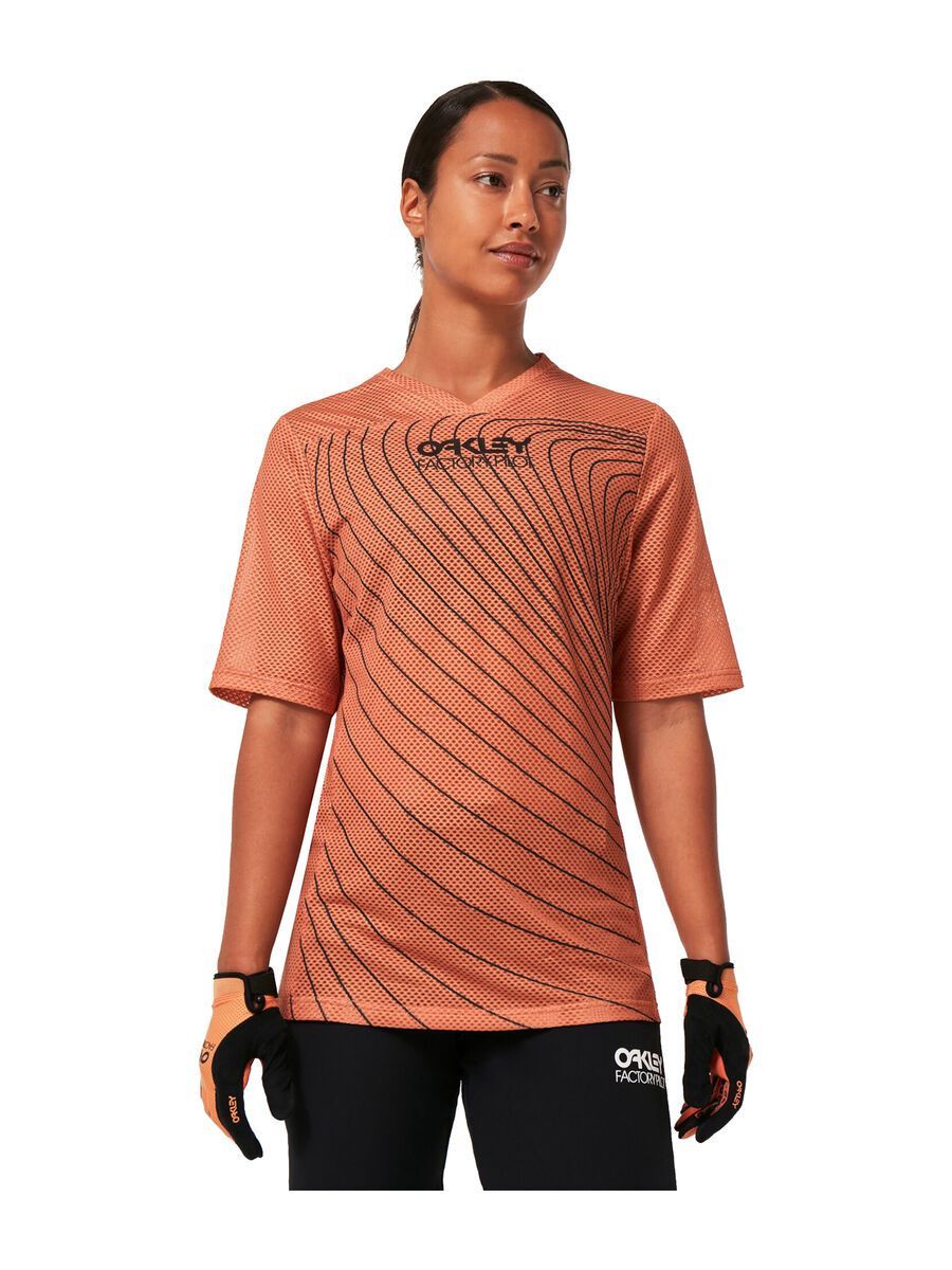 Oakley Wmns Factory Pilot RC SS Jersey, soft orange - Bild 5