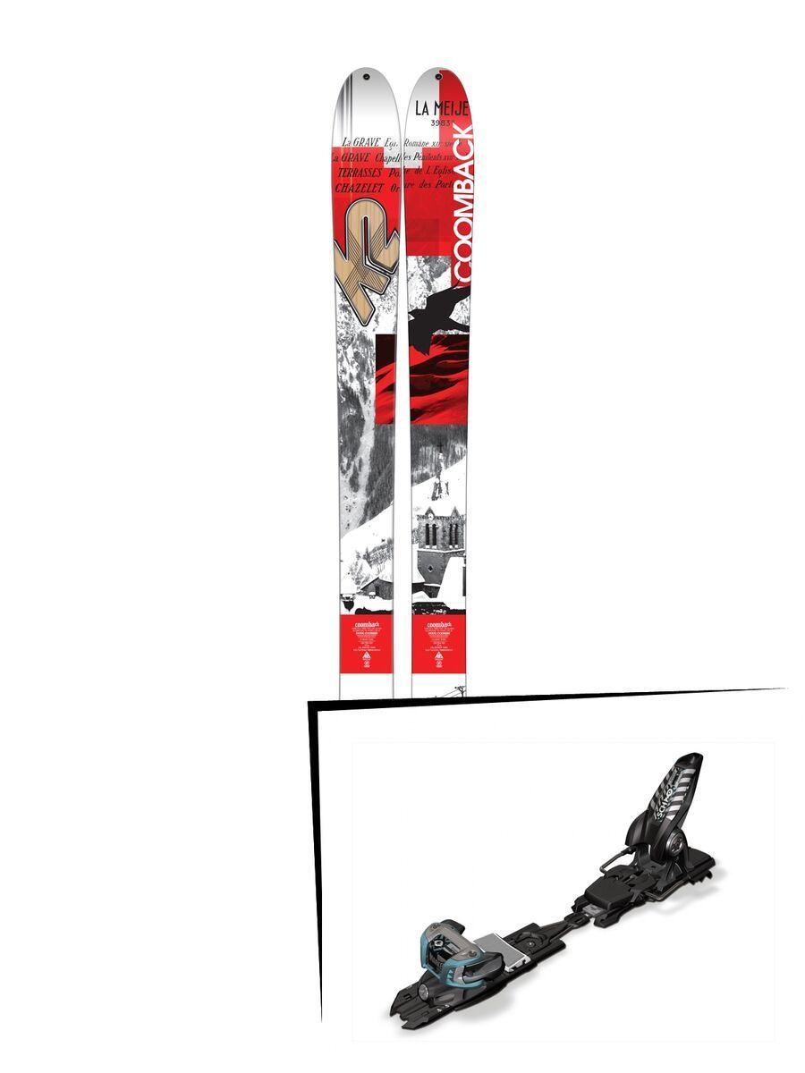 K2 SKI Set: Coomback 104 2016 + Marker Schizo 14 | BIKER