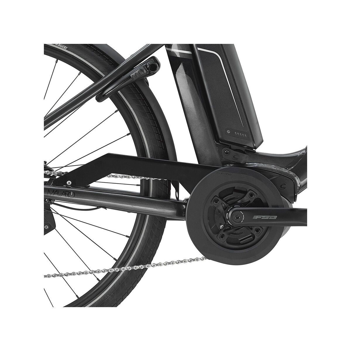 Cannondale Mavaro Neo City 2, anthracite w/ jet black and fine silver - gloss - Bild 3