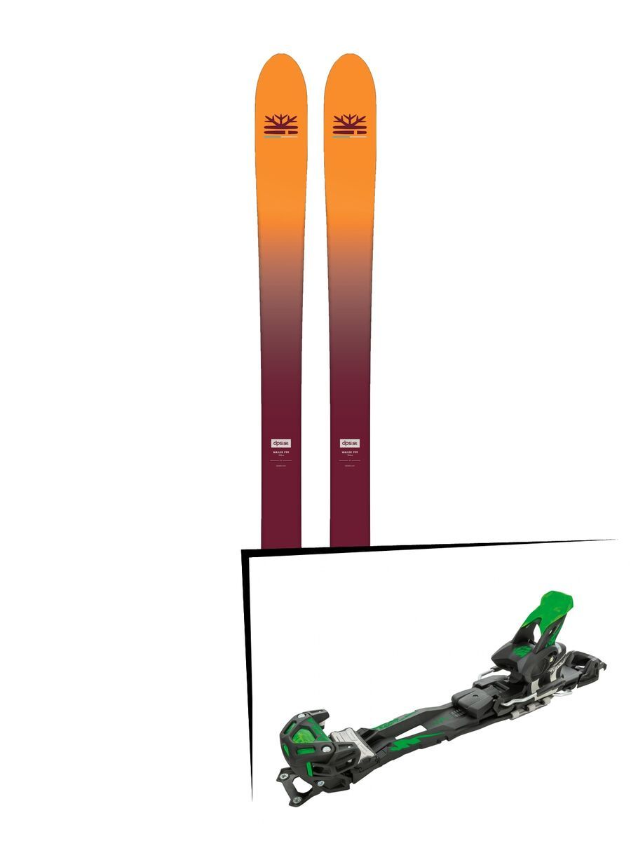 Set: DPS Skis Wailer F99 Foundation 2018 + Tyrolia Adrenalin 16 solid black flash green - Bild 1