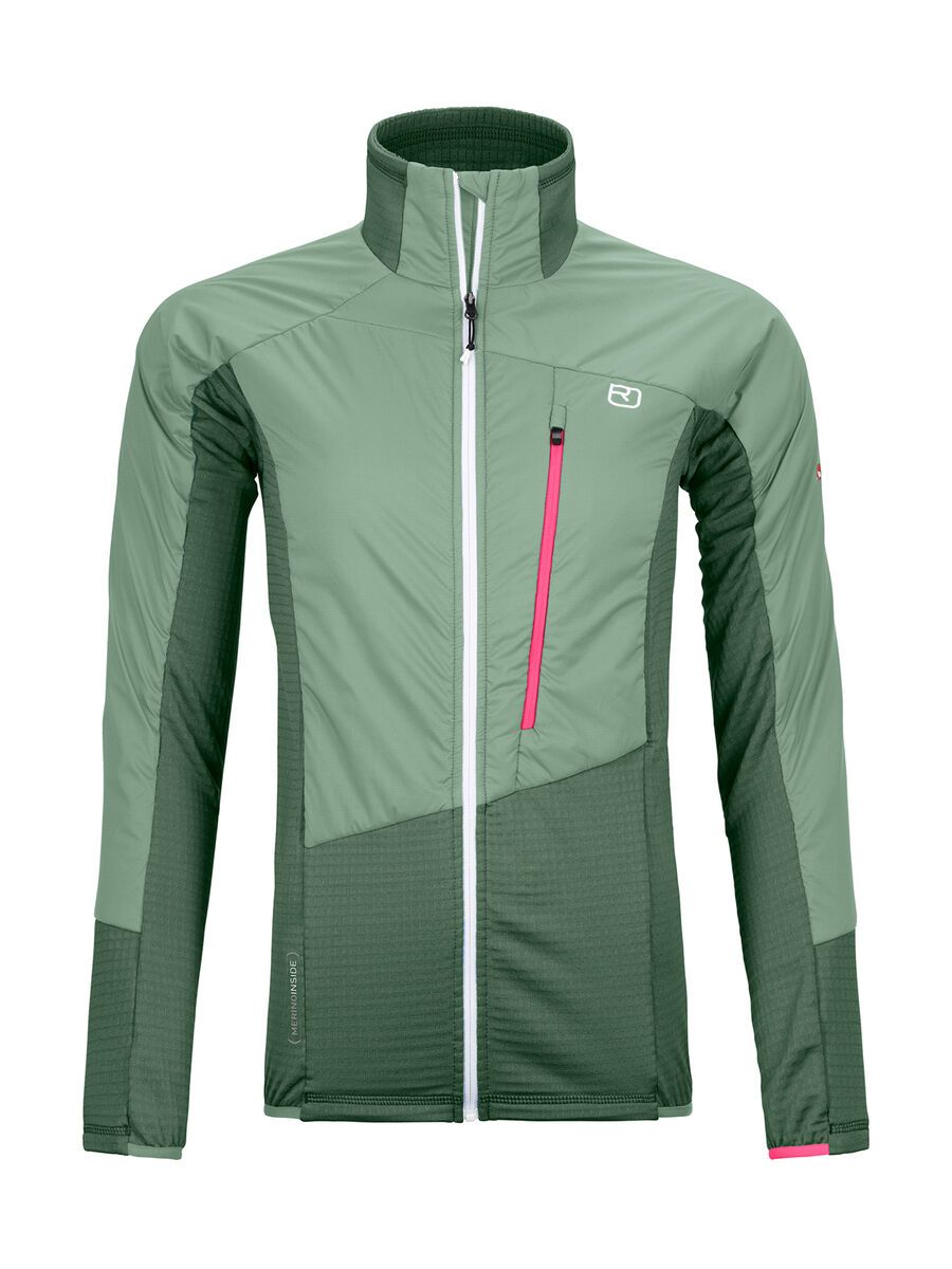 Ortovox Westalpen Swisswool Hybrid Jacket W, green forest - Bild 1