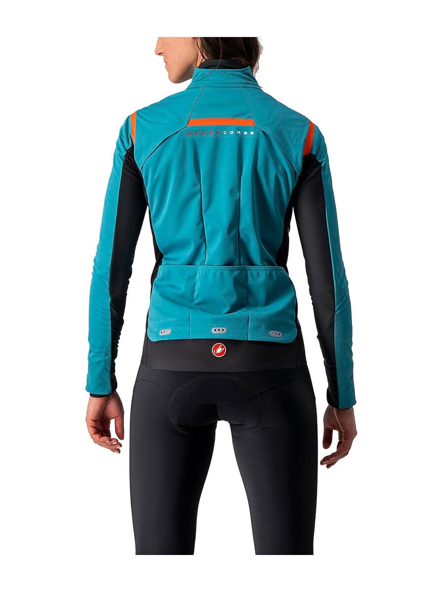 Castelli Alpha RoS 2 W Jacket, teal blue/fiery red-sky blue - Bild 2