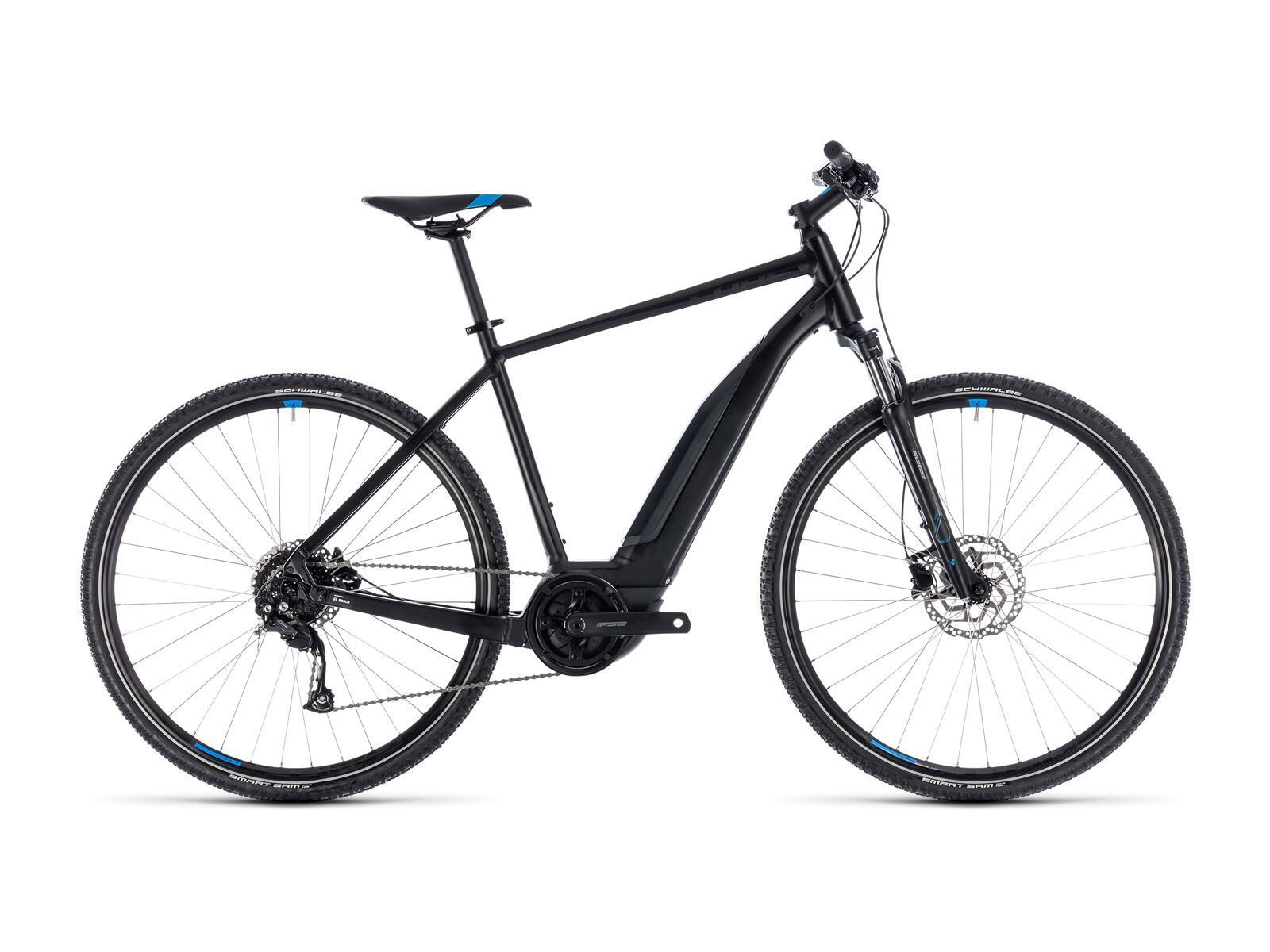 Cube Cross Hybrid ONE 500, black´n´blue - Bild 1