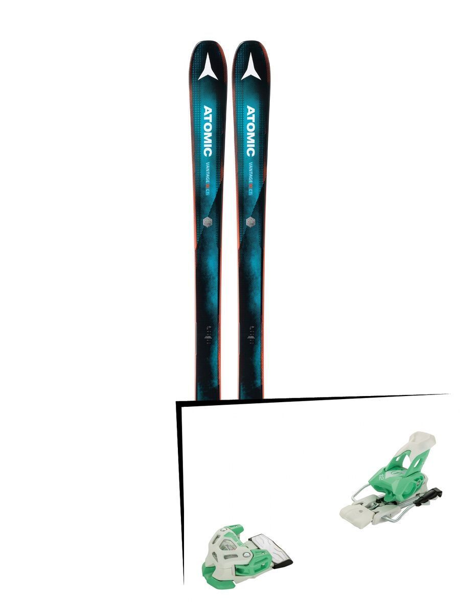 Set: Atomic Vantage 90 CTI 2018 + Tyrolia Attack 12 solid white mint - Bild 1