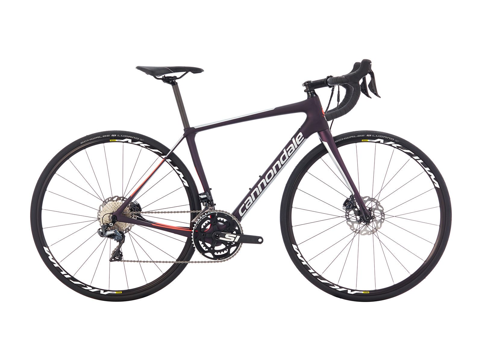 Cannondale Synapse Carbon Disc Women's Ultegra Di2, galaxy w/ fine silver and coral  - satin (GXY) - Bild 1
