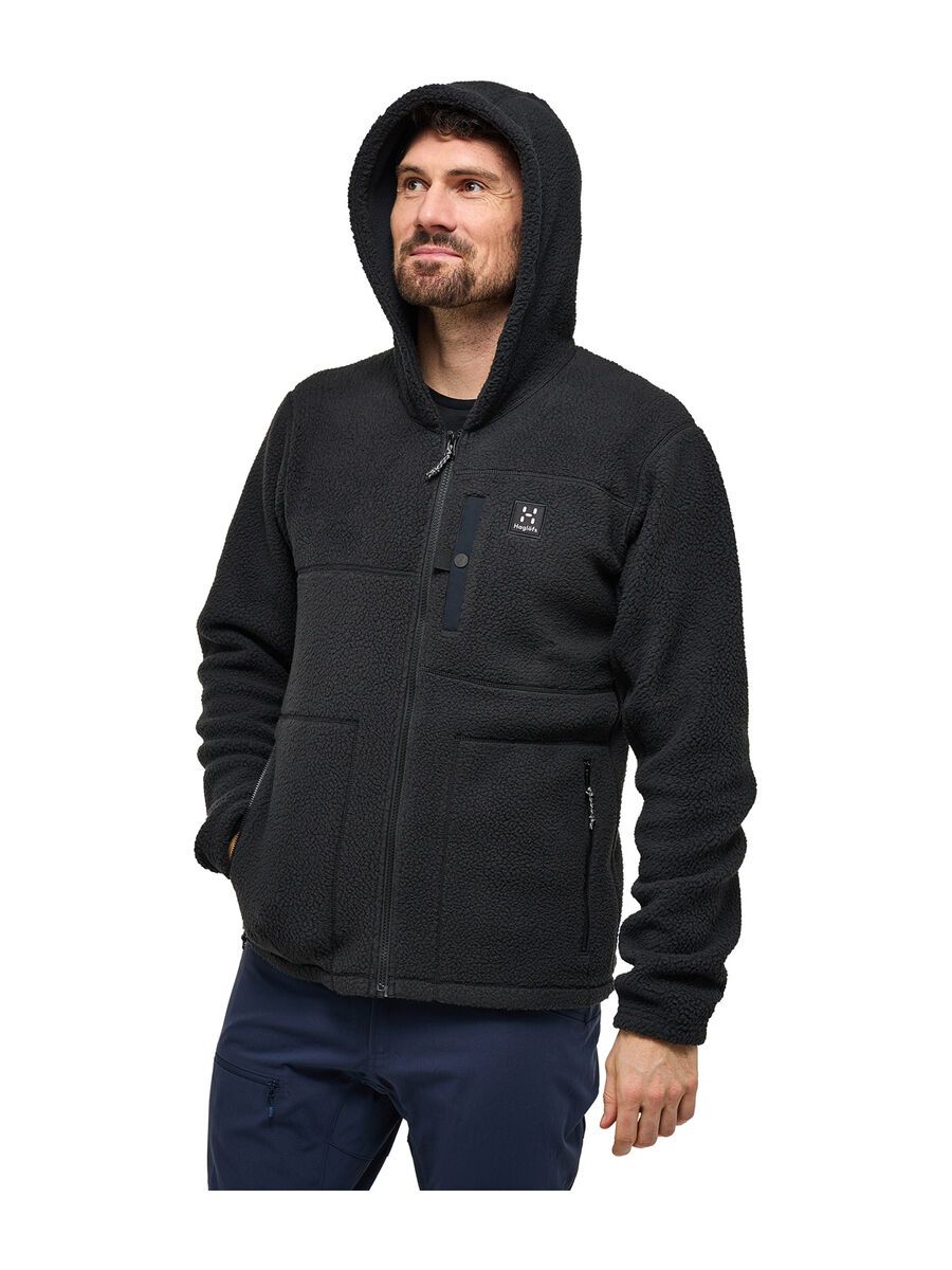 Haglöfs Malung Pile Hood Men, true black - Bild 7