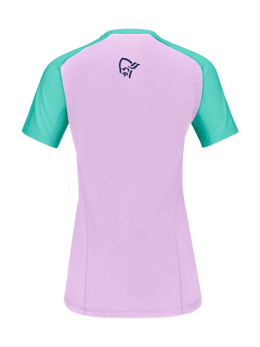 Norrona fjørå wool T-Shirt W's, indigo night/violet tulle - Bild 2