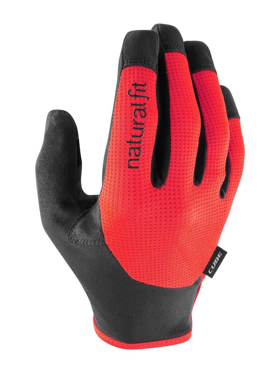 Cube Handschuhe Langfinger X Natural Fit, black´n´red - Bild 1
