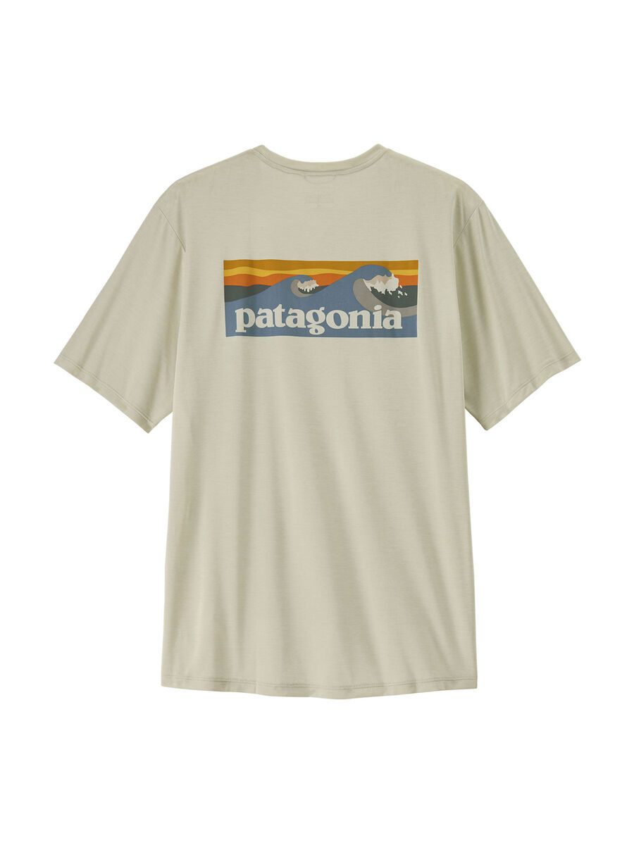Patagonia Men's Cap Cool Daily Shirt - Boardshort Logo, dyno white - Bild 1
