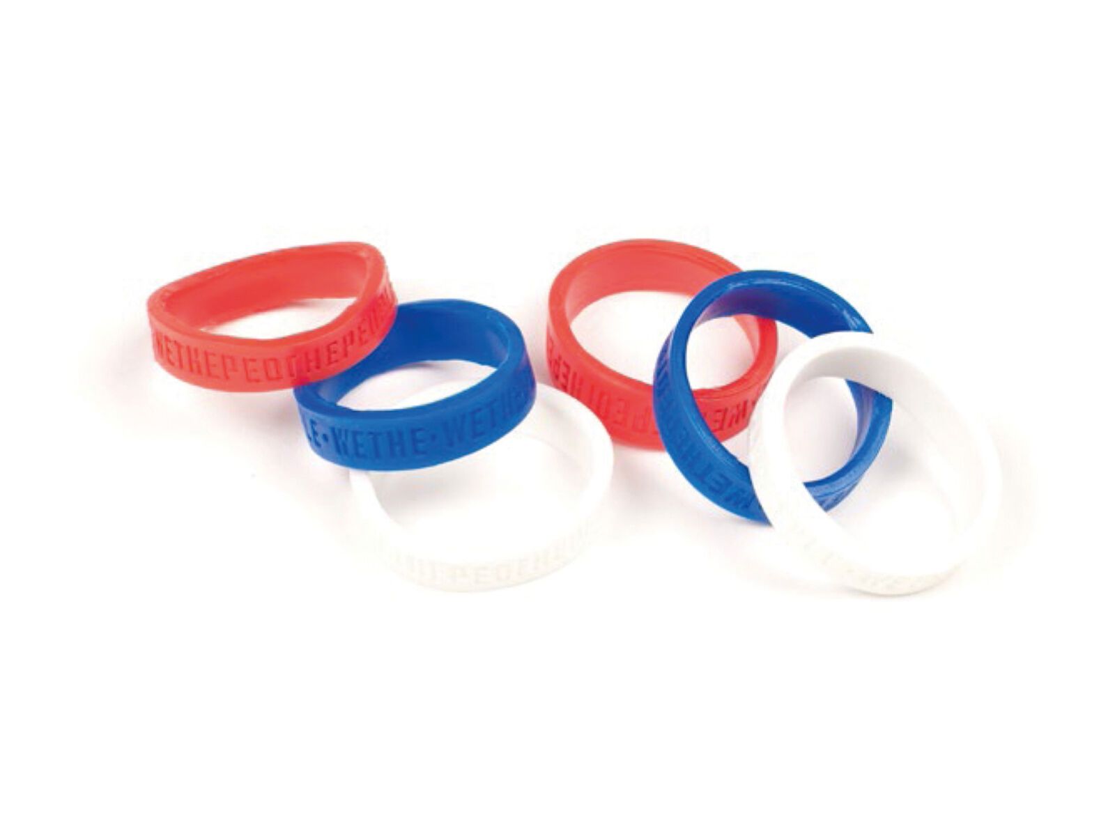 WeThePeople Griffringe für Hilt Griffe, red, blue and white - Bild 1