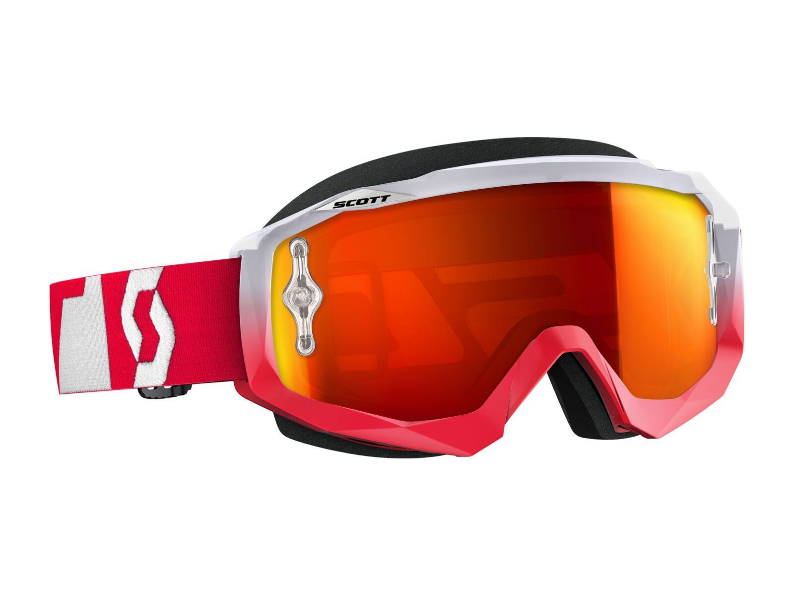 Scott Hustle MX, oxide red/white orange chrome works - Bild 1