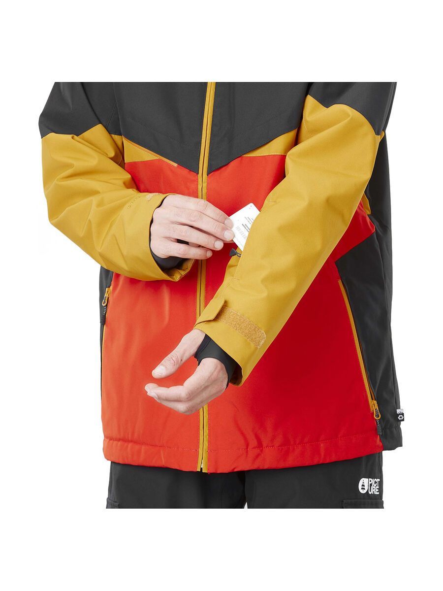 Picture Styler Jacket, black/pumpkin red - Bild 8