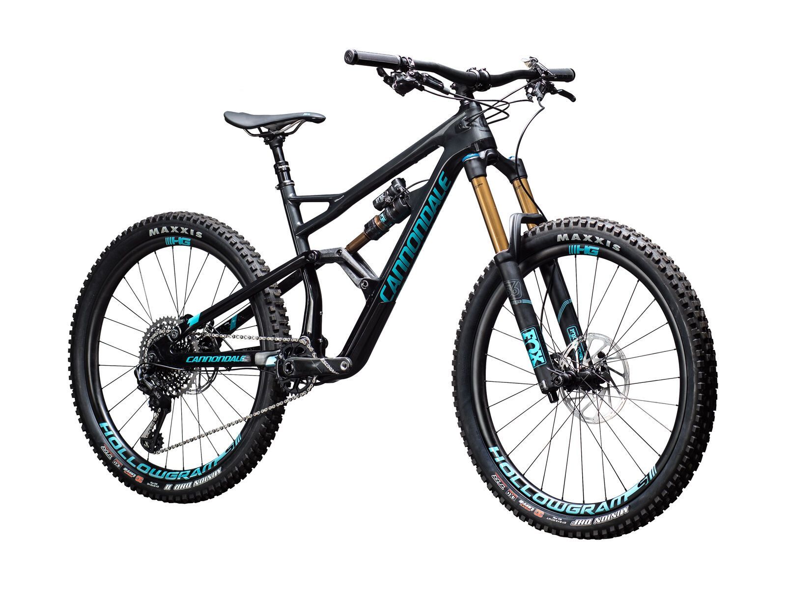 Cannondale Jekyll 1, jet black w/ nearly black and surf blue - gloss - BBQ - Bild 2