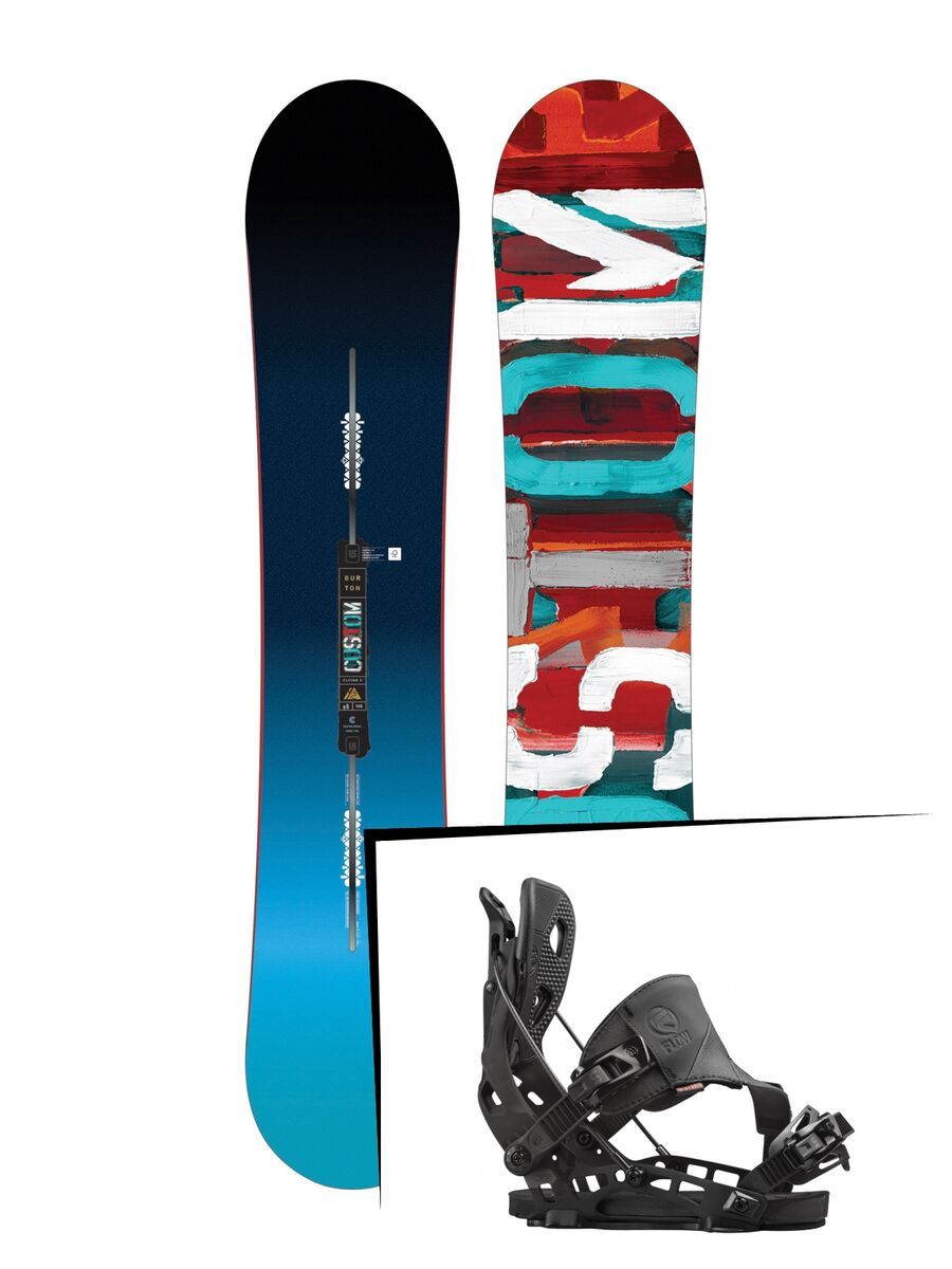Set: Burton Custom Flying V 2017 + Flow NX2 Hybrid (1513124S) - Bild 1