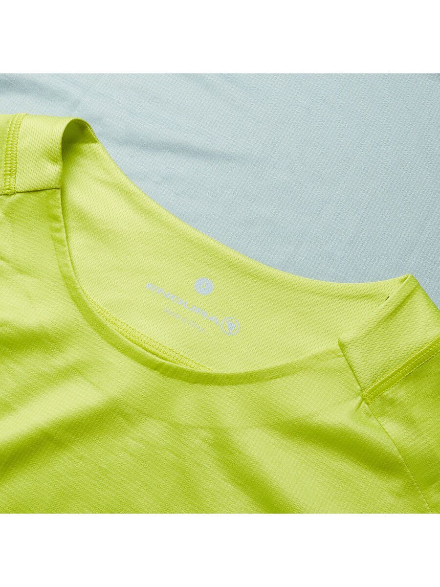 Endura Core Printed Printed T-Shirt (Langarm), lime green - Bild 3