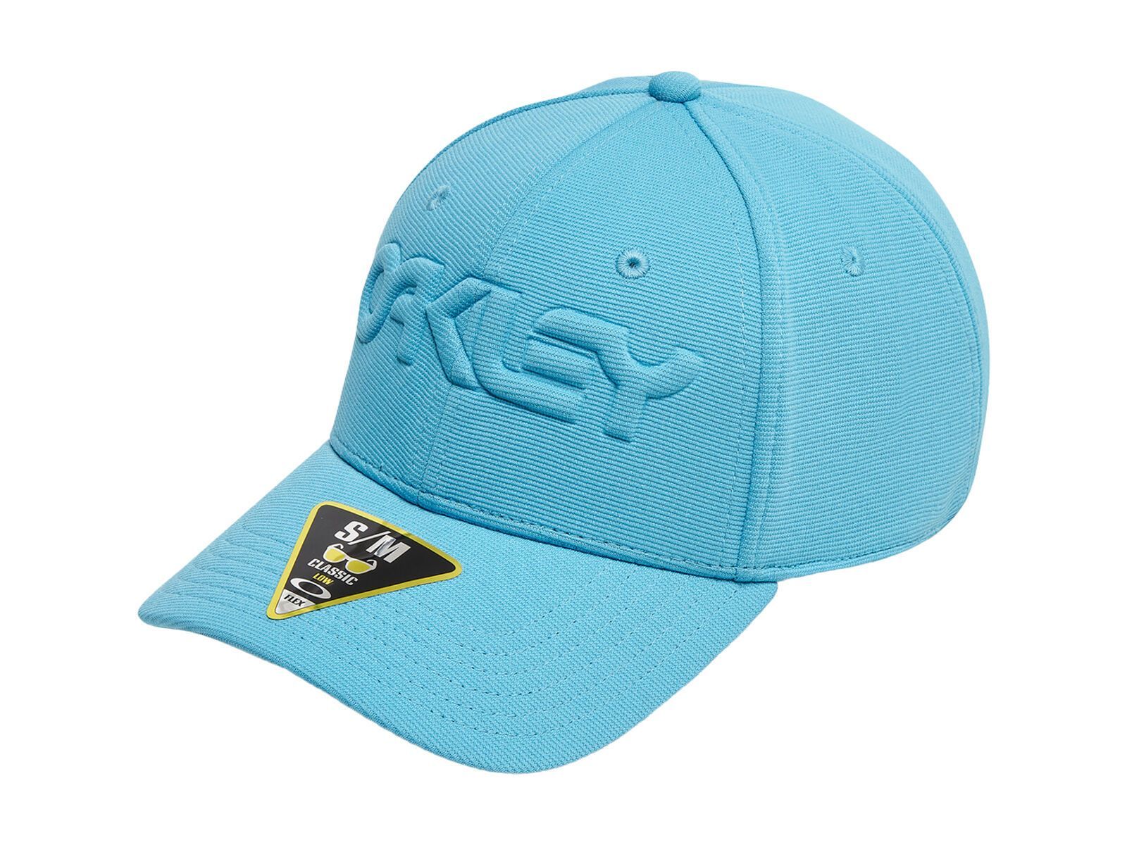 Oakley 6 Panel Stretch Hat Embossed, bright blue/blackout - Bild 1