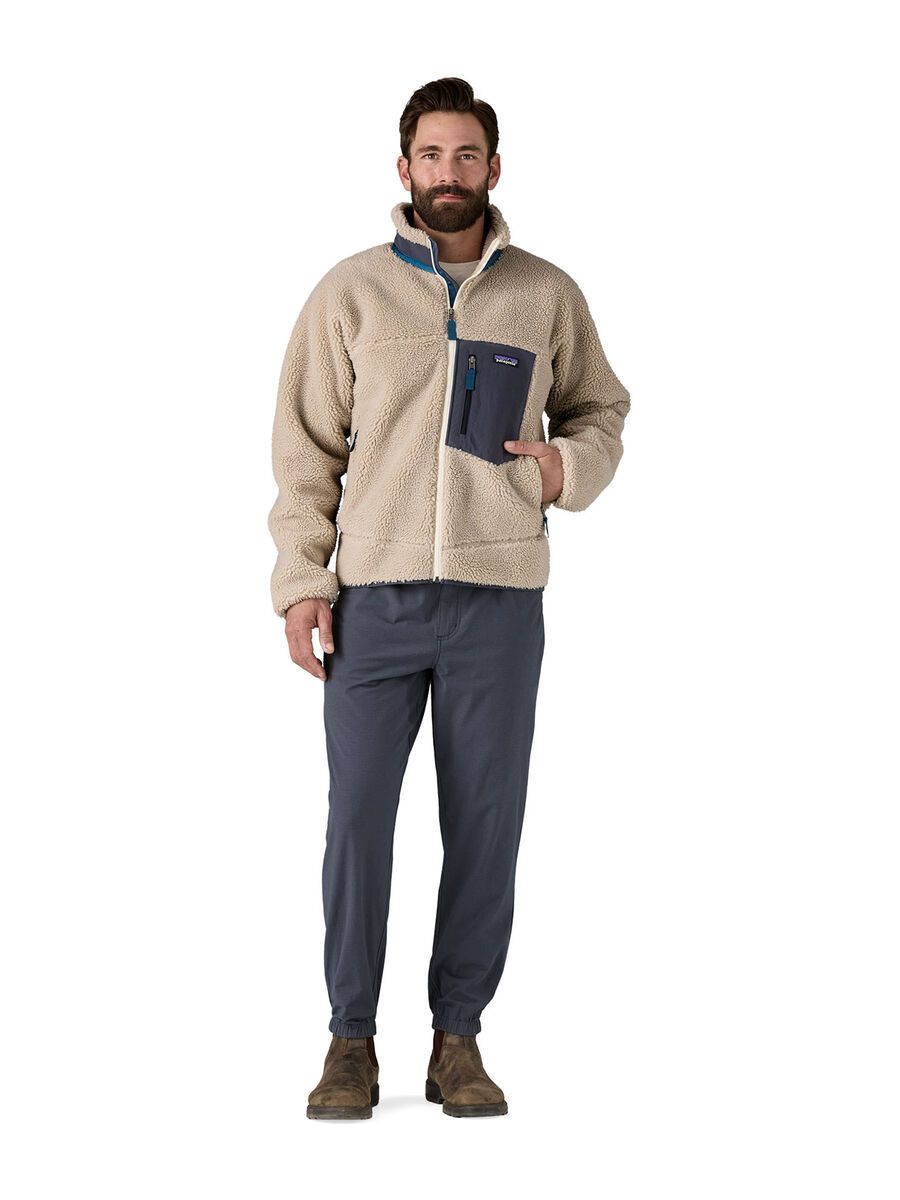 Patagonia Men's Classic Retro-X Fleece Jacket, natural w/smolder blue - Bild 4