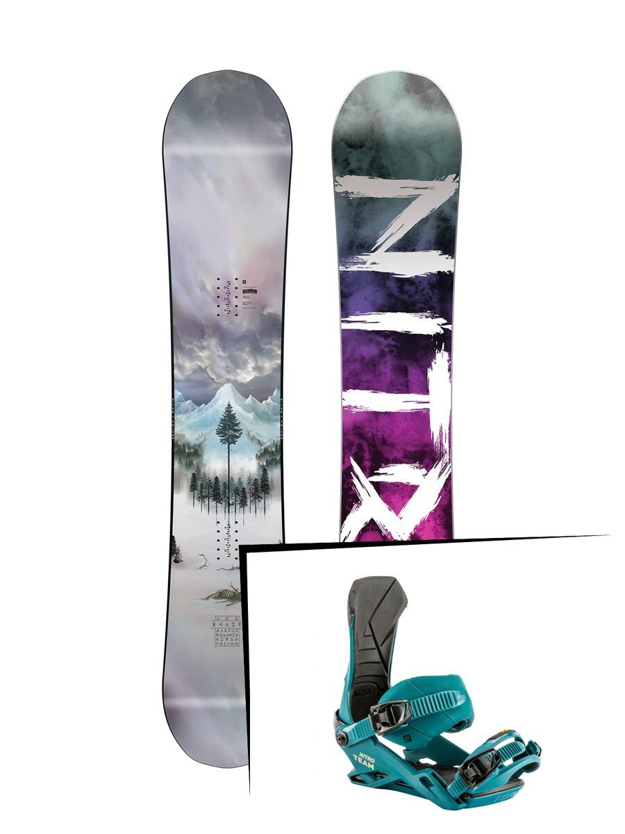 Set: Nitro Beast Nitro x Volcom 2019 + Nitro Team deep sea - Bild 1