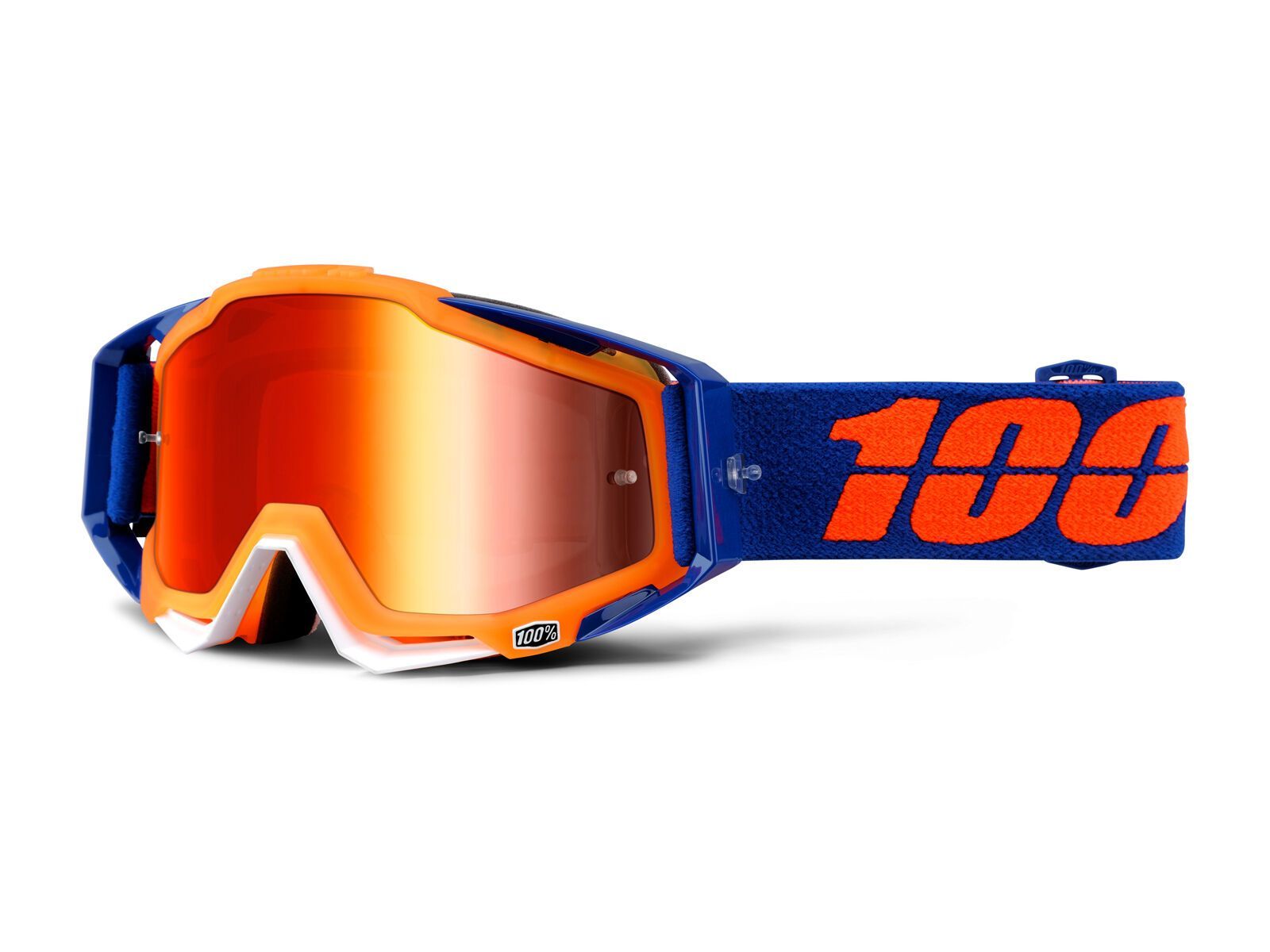 100% Racecraft inkl. Wechselscheibe, derestricted/Lens: mirror red, clear - Bild 1