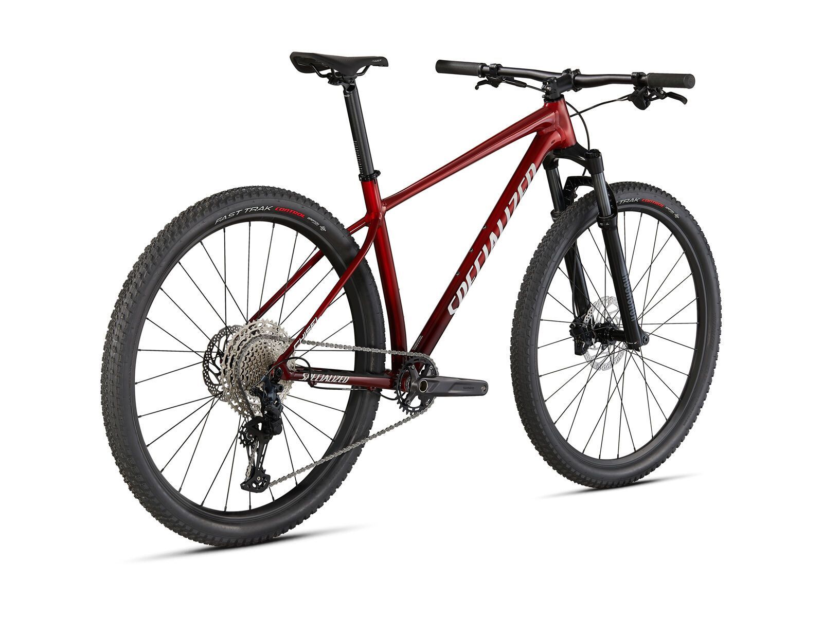 Specialized Chisel Comp, red tint carbon/brushed/white - Bild 3