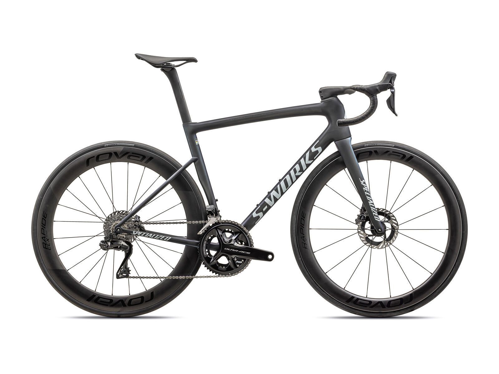 Specialized S-Works Tarmac SL8 - Shimano Dura-Ace Di2, satin carbon/cynan blue/silver-blue pearl fade/white silver - Bild 1