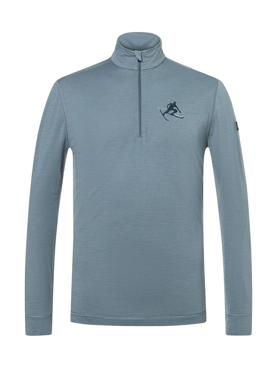 super.natural Tundra175 Toni 1/4 Zip Herren, stormy weather/blueberry/f. grey - Bild 1