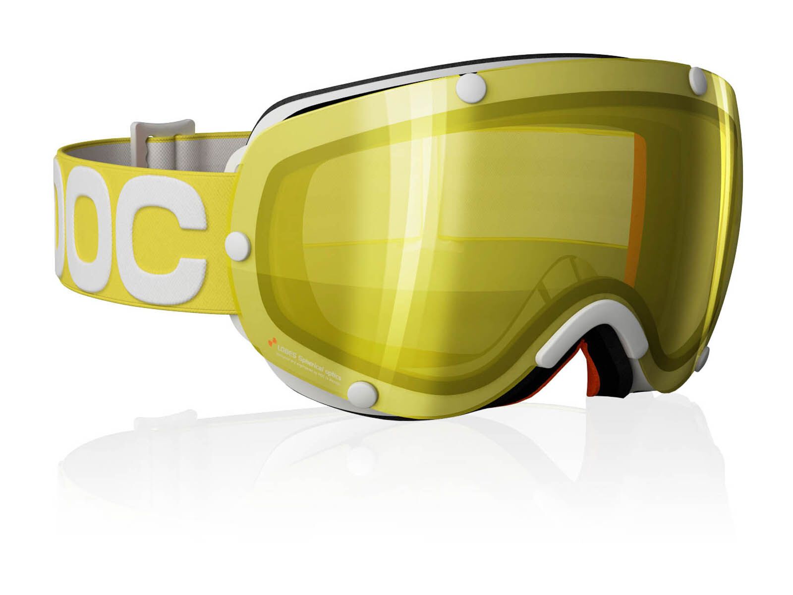 POC Lobes, Yellow/Yellow/Silver mirror - Bild 1