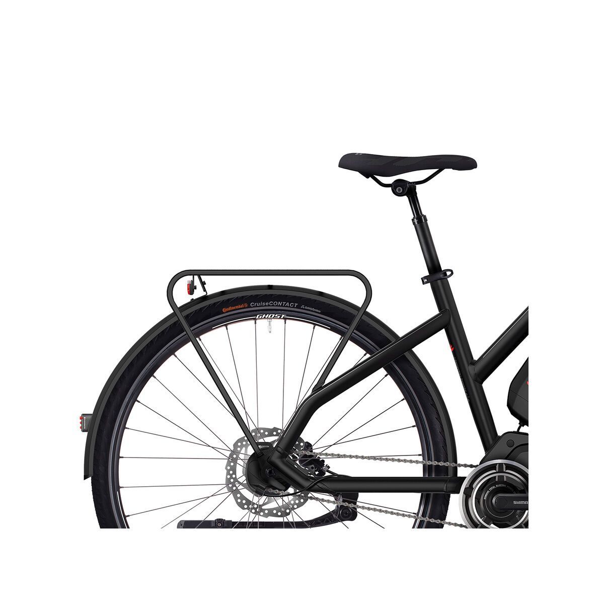 Ghost Hybride Square Trekking 6 W, night black/urban grey/neon red - Bild 5