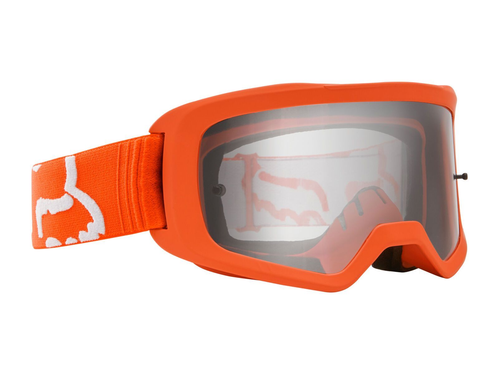 Fox Main Race Goggle, fluorescent orange/Lens: clear - Bild 2