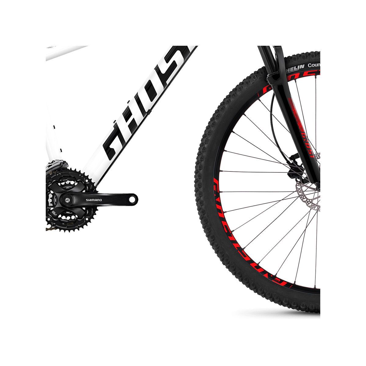 Ghost Kato 3.7 AL, star white/night black/fiery red - Bild 4