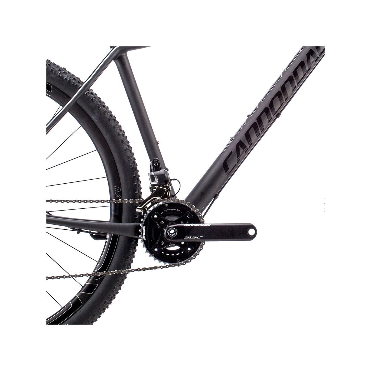 Cannondale F-Si Carbon Black Inc., exposed matte carbon with gloss jet black and silver pin striping - Bild 3