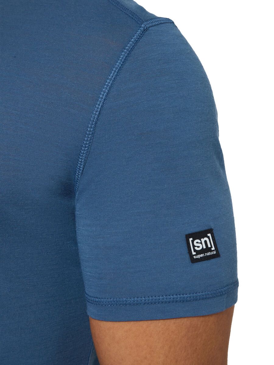 super.natural Sierra140 Tee Herren, ocean blue - Bild 6