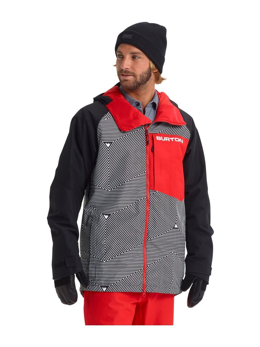 Burton Gore-Tex Radial Insulated Jacket, spun out/true black/flame scarlet - Bild 3