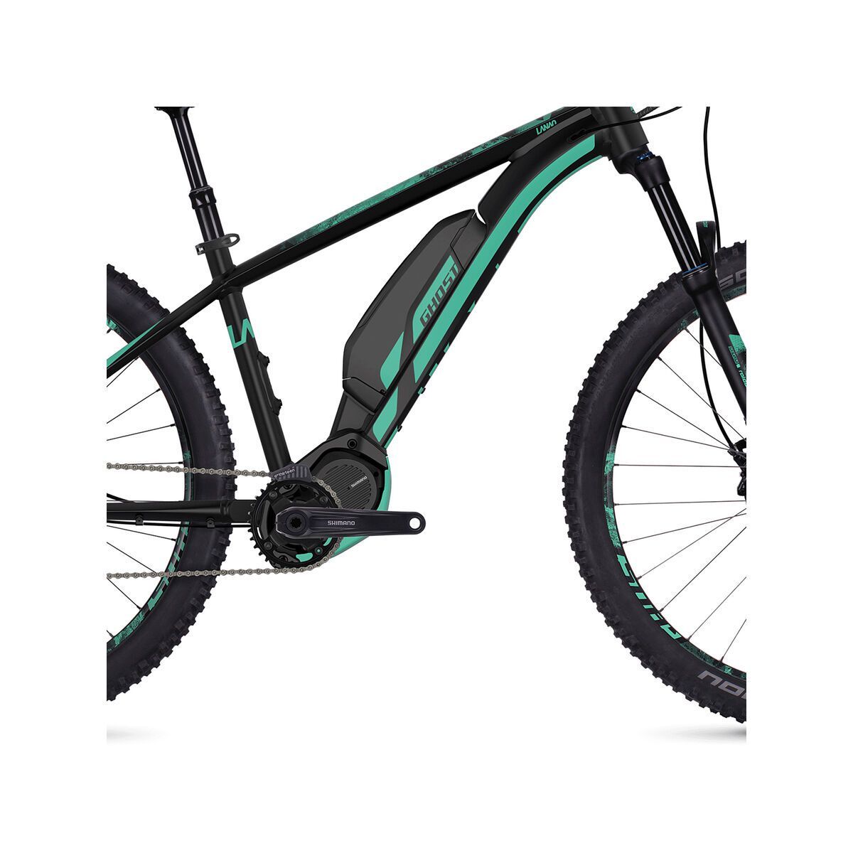 Ghost Hybride Lanao S4.7+ AL, night black/jade blue - Bild 3