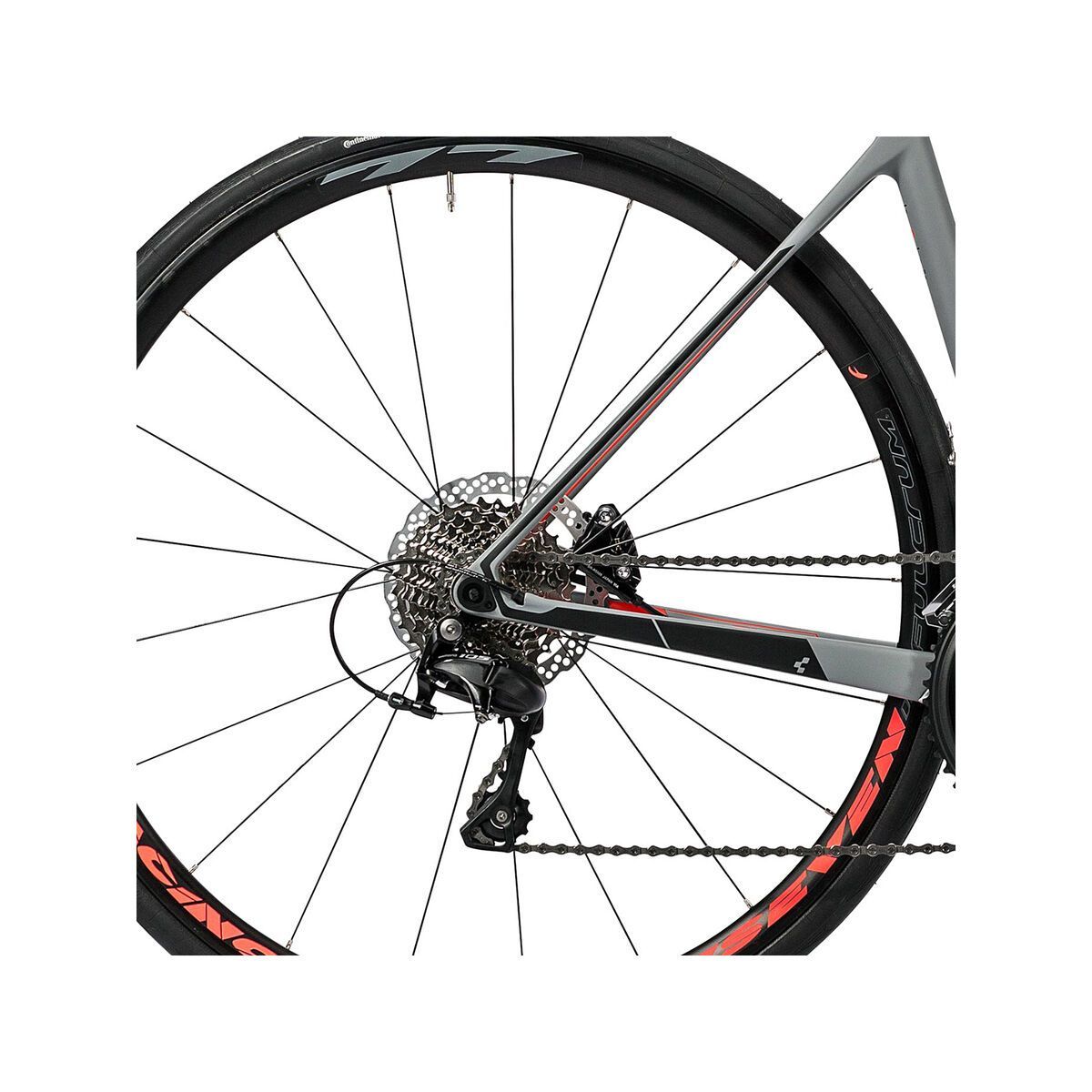 Cube Attain GTC Pro Disc, grey´n´flashred - Bild 4