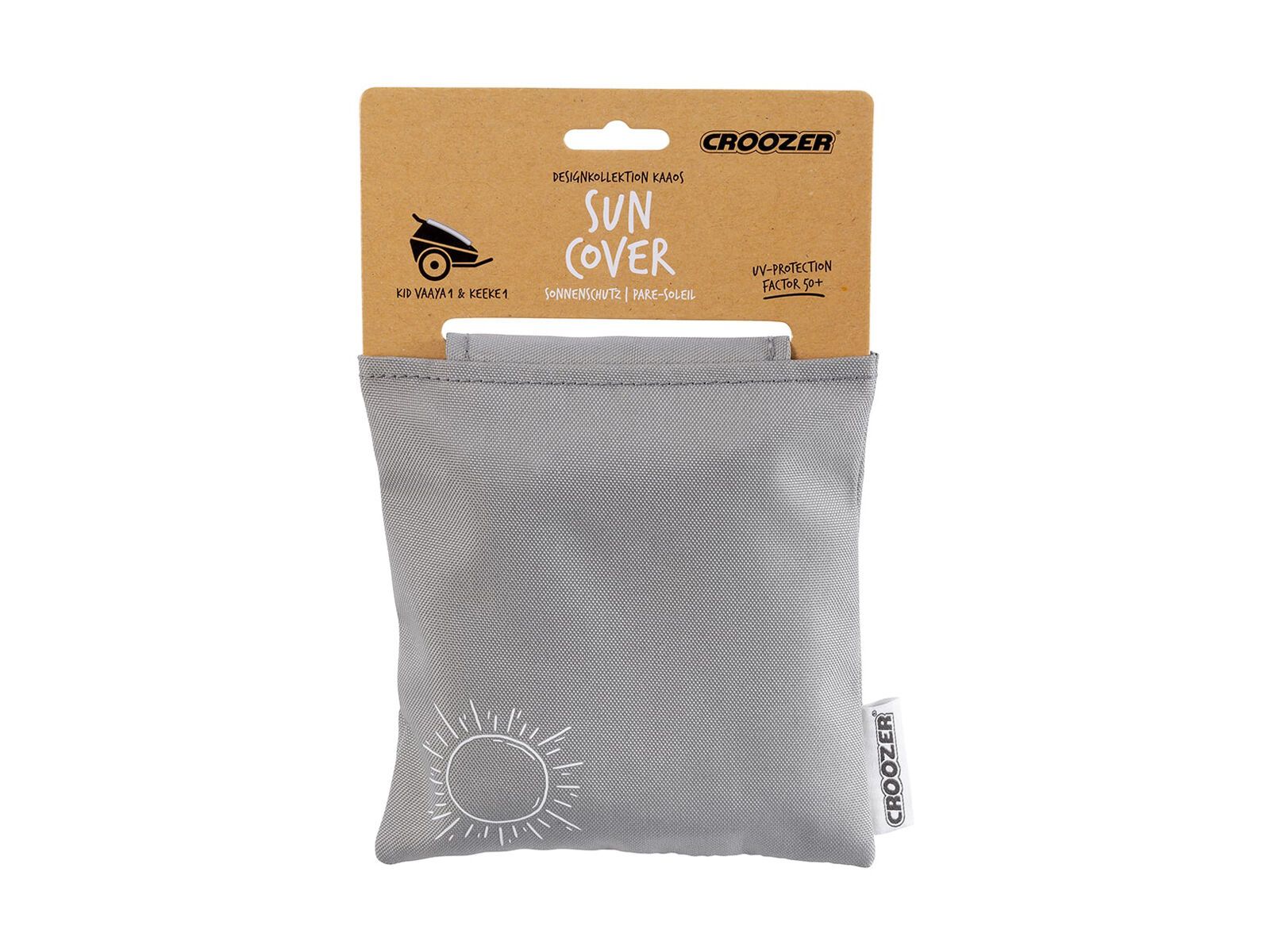 Croozer Sonnenschutz für Kid Einsitzer ab 2014, stone grey - Bild 2