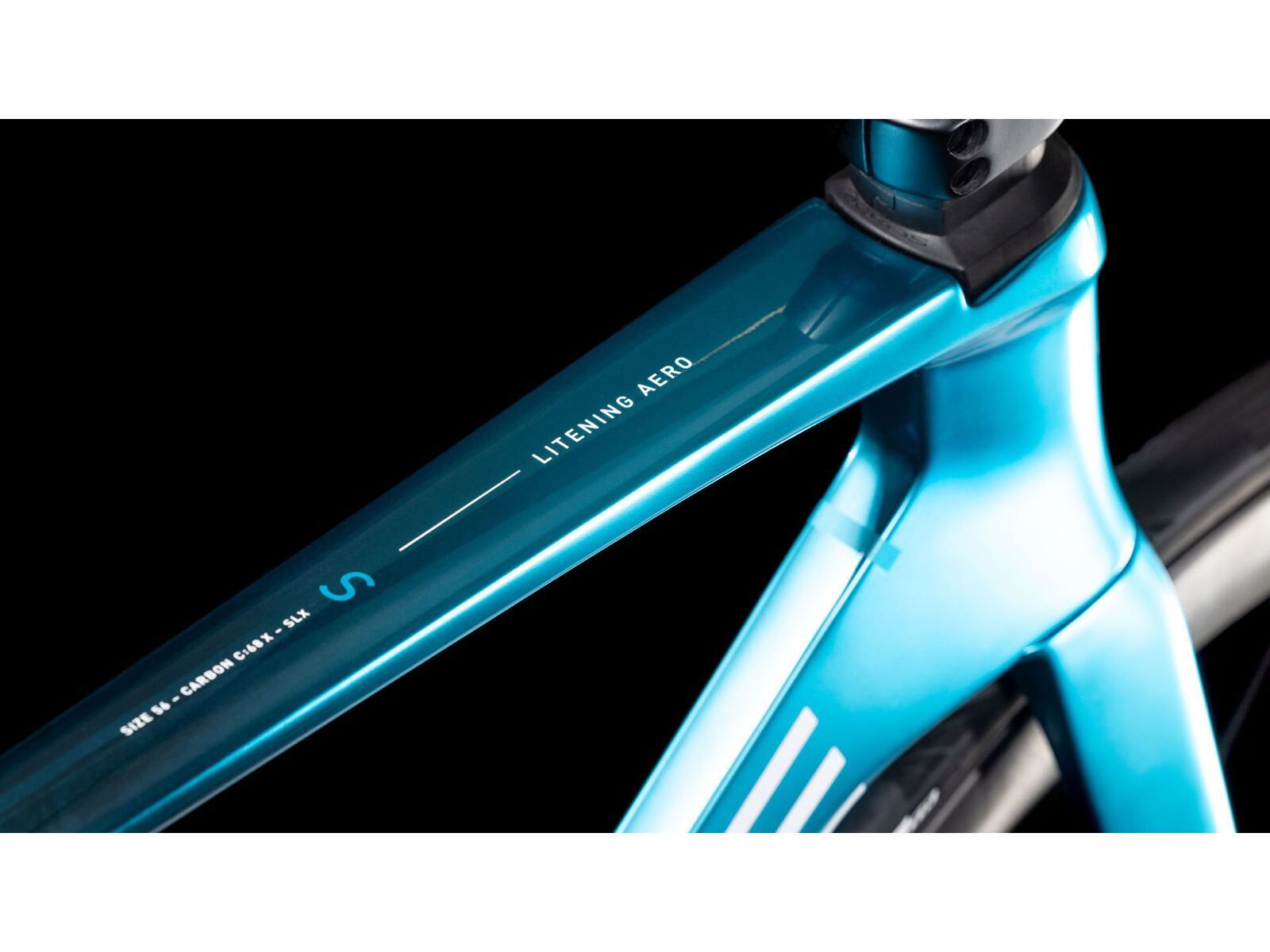 Cube Litening Aero C:68X SLX, chromeblue´n´liquidblue - Bild 2