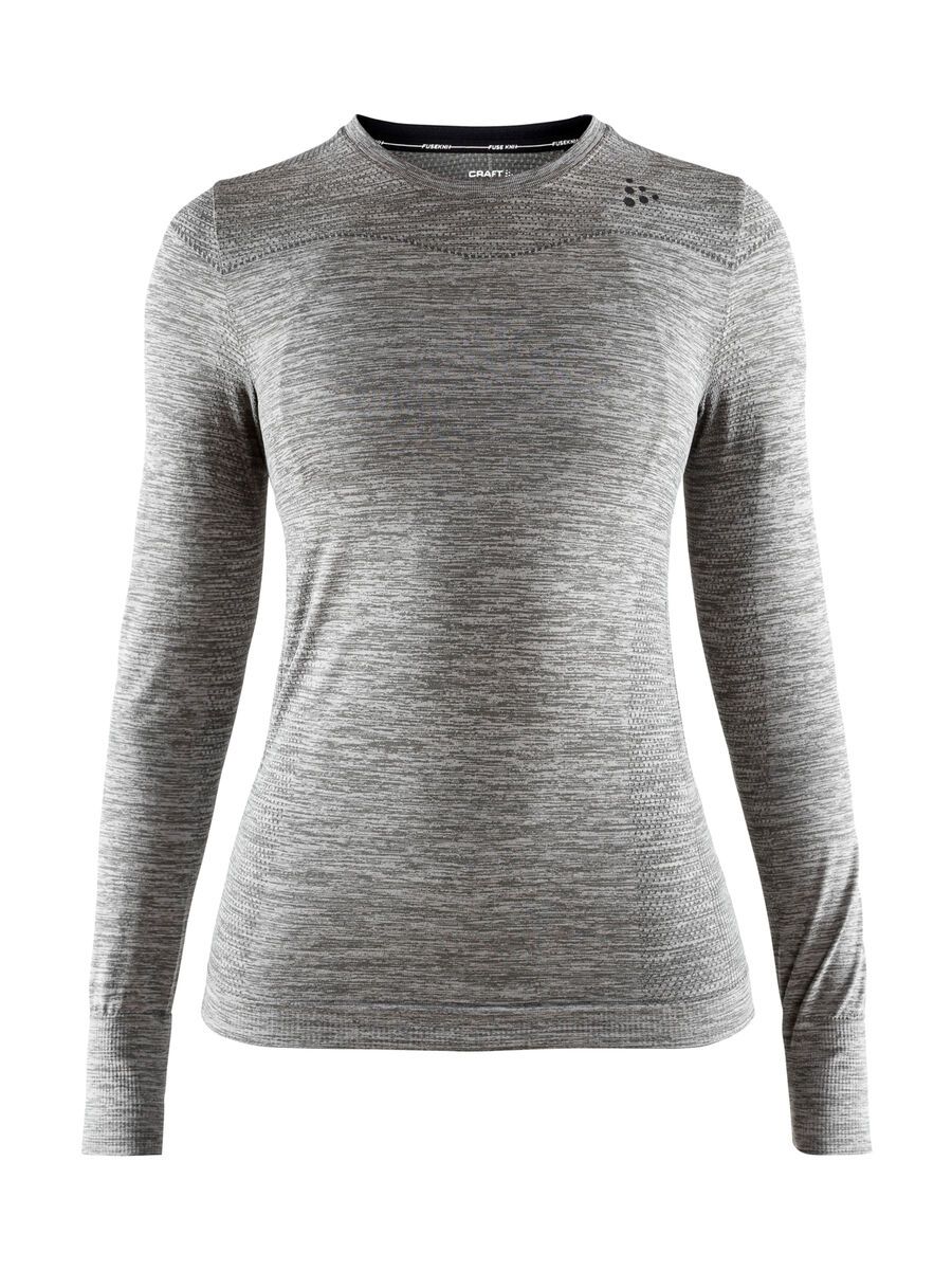 Craft Fuseknit Comfort RN LS W, dark grey melange - Bild 1