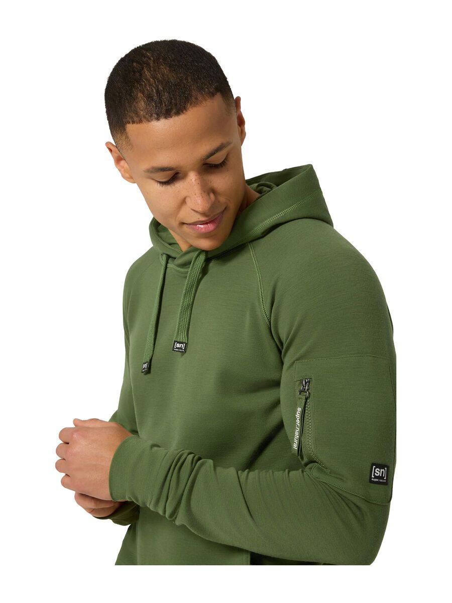 super.natural Favourite Pocket Hoodie Herren, chive - Bild 4