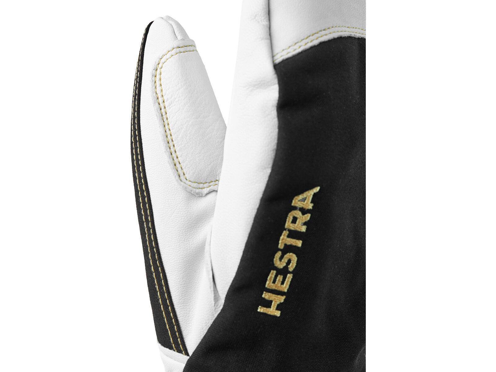 Hestra Army Leather Gore-Tex Mitt, black/natural grey - Bild 2