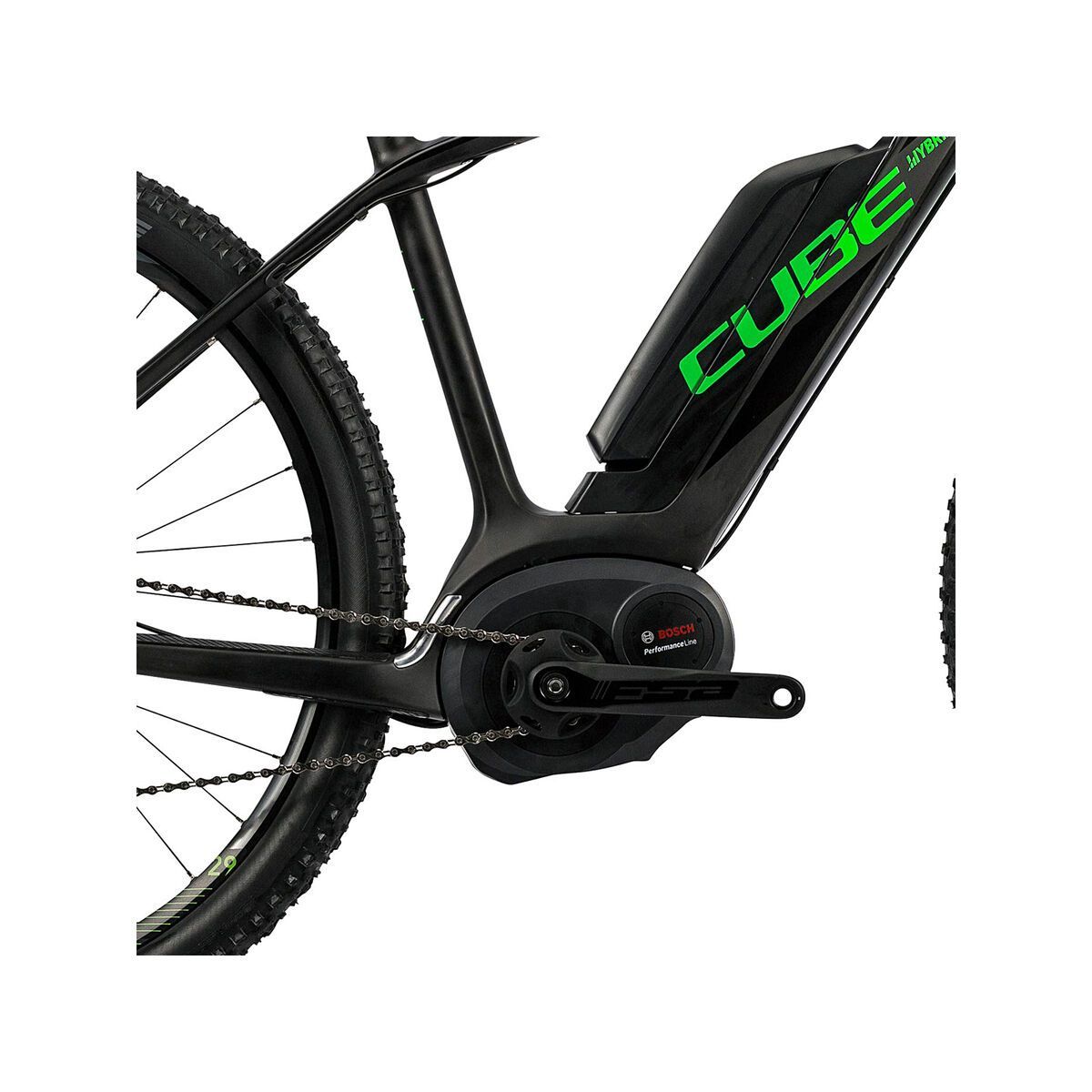 Cube Elite Hybrid C:62 SL 500 29, black´n´flashgreen - Bild 3